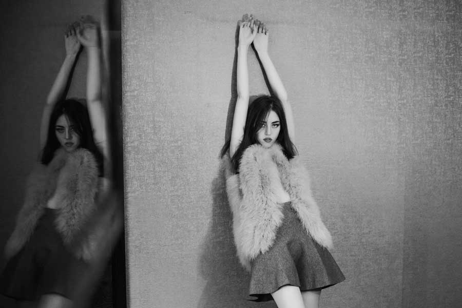 pink fur west lady fur