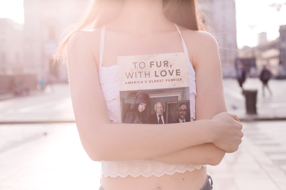 fur book title to fur with love lady fur on the cover