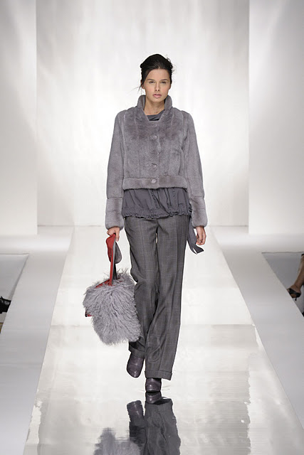 Carlo Ramello grey fur dress