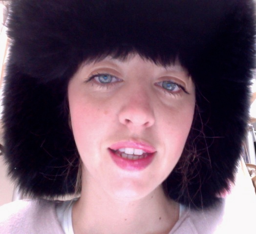 lady fur with fur hat