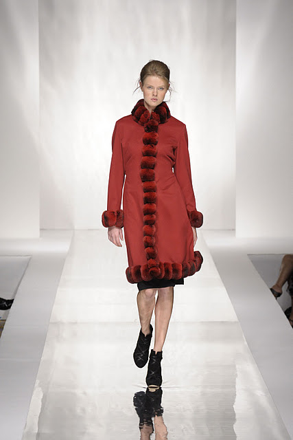 Carlo Ramello red fur long vest