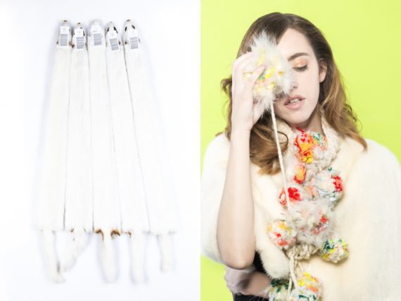 mink jacket is wearing minks skins