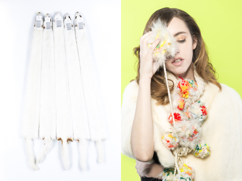 mink jacket is wearing minks skins