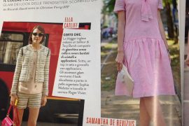 samanthadereviziis, pink dress, graziamagazine