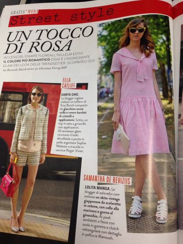 samanthadereviziis, pink dress, graziamagazine
