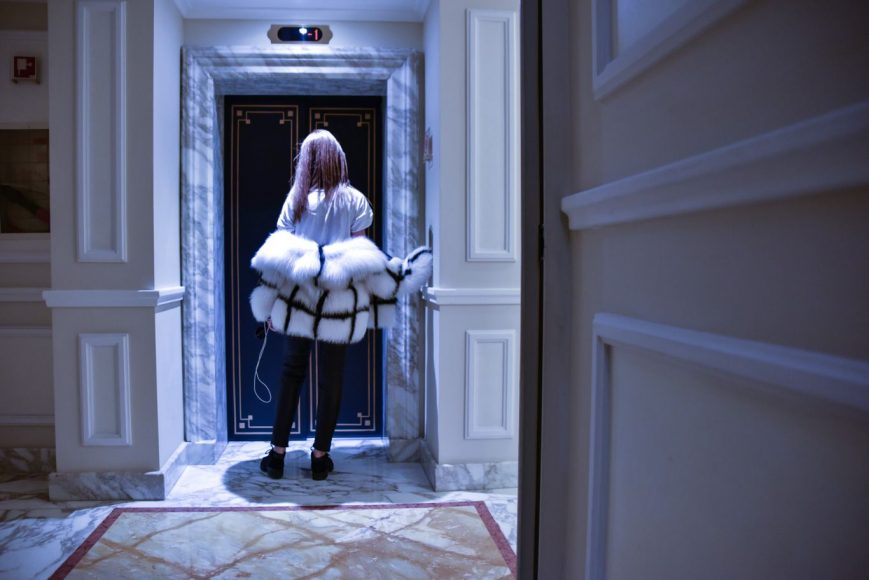 mfw2015, lady fur, saga furs, fur coat