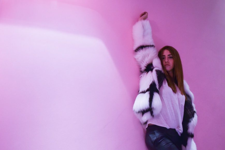 LADY FUR AT MAURO GRIFONI EVENT