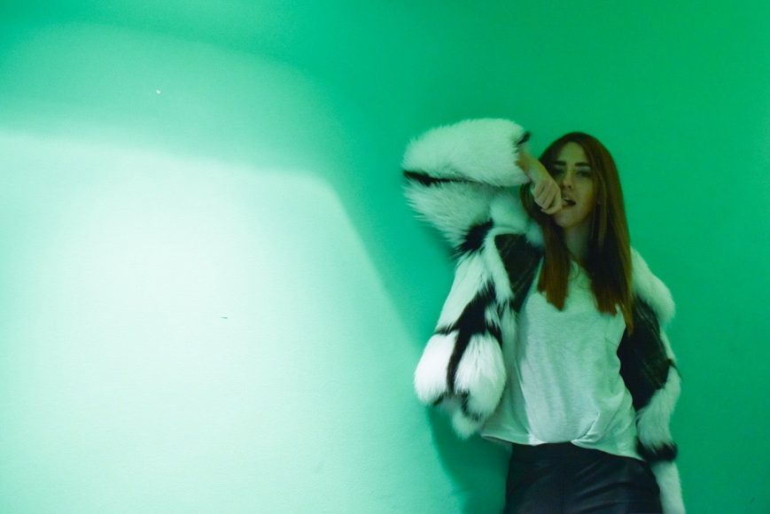 LADY FUR AT MAURO GRIFONI EVENT