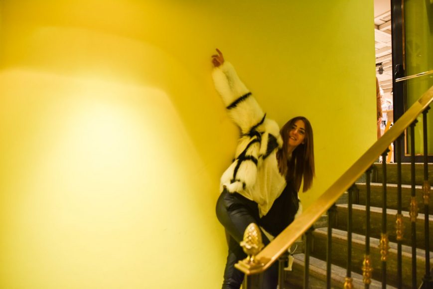 LADY FUR AT MAURO GRIFONI EVENT