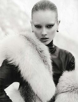 Classic fur vest white