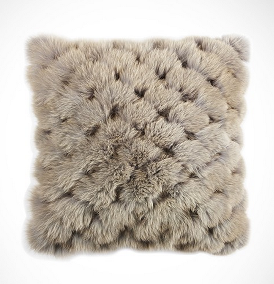 fendi fur pillow