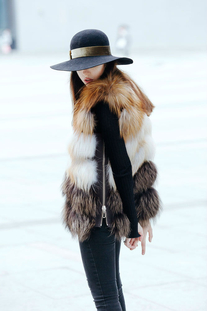 Punto fur vest fox fur vest punto