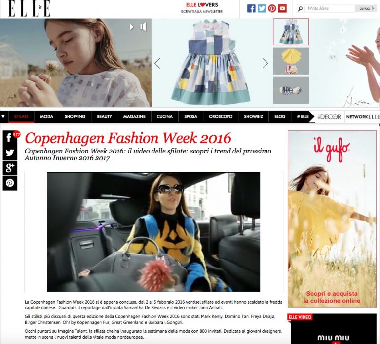 fashion magazine elle italia