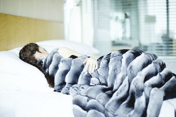 chinchilla fur vest lady fur