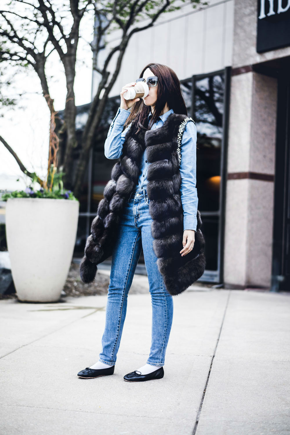 100k instagram followers lady fur sable fur coat