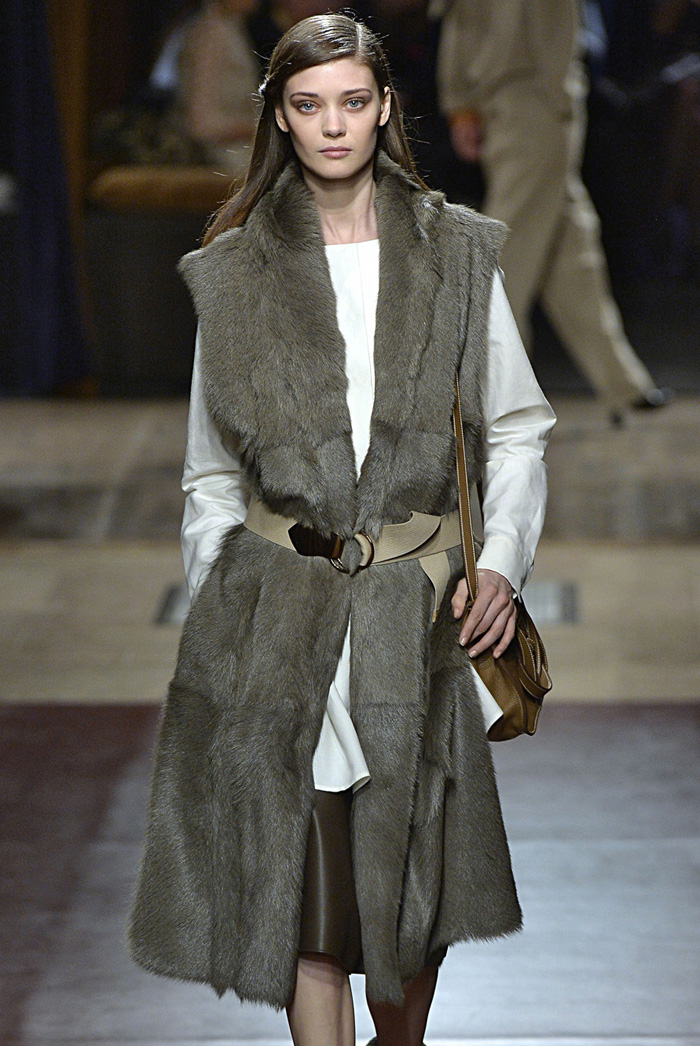 fur vest hermes