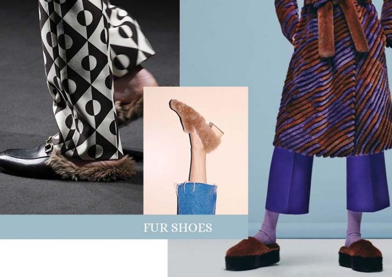 fur shoes