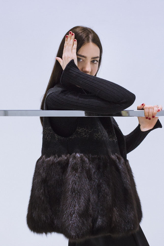 fur vest giorgio magnani