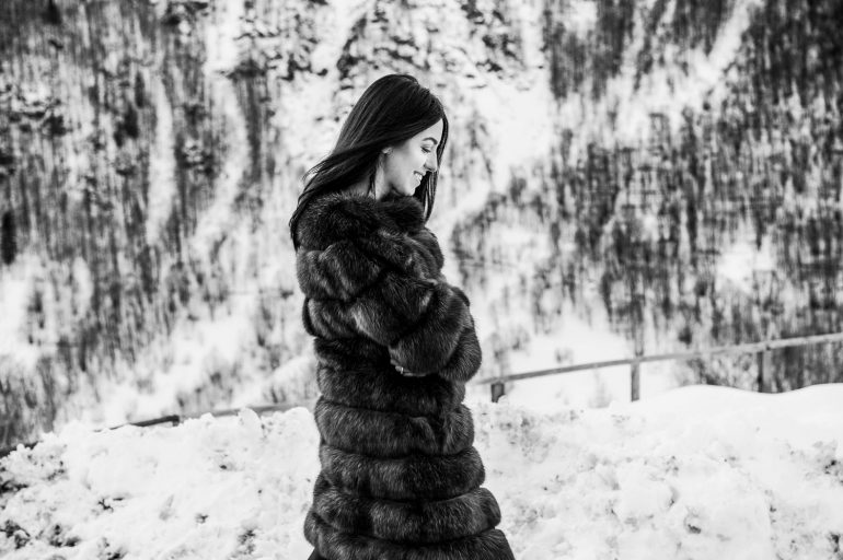 sable fur coat lady fur