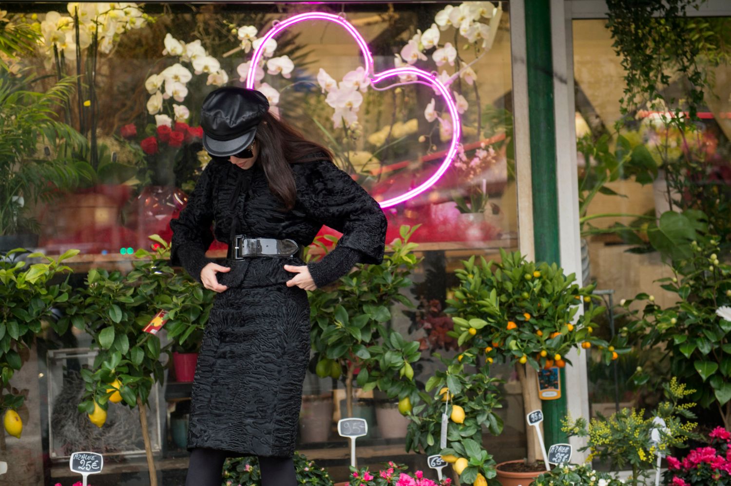 lady fur wearing the fur tailleur at Paris Haute Couture
