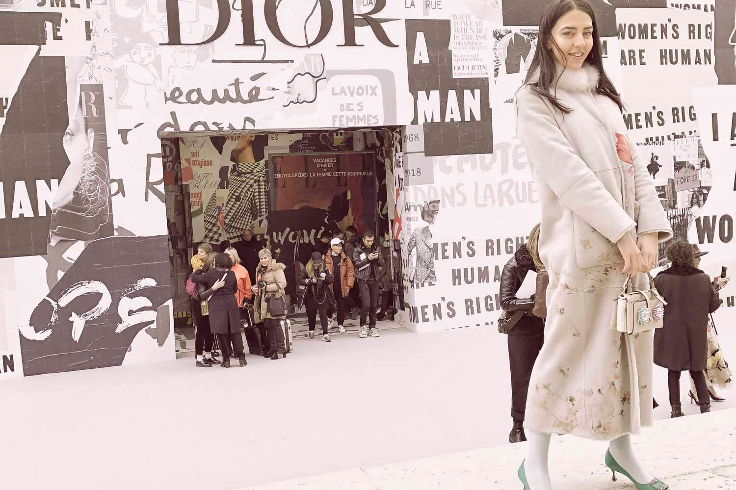 lady fur paris fashion week