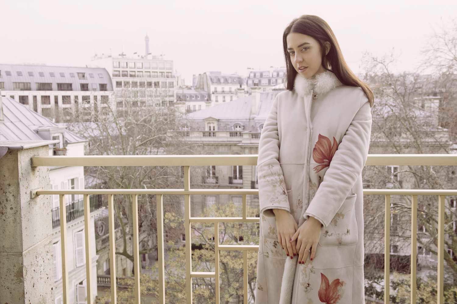 details of the fur coat